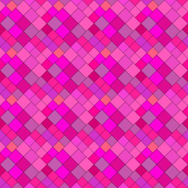 Dikişsiz kare desen arka plan - derin pembe vektör tasarımı