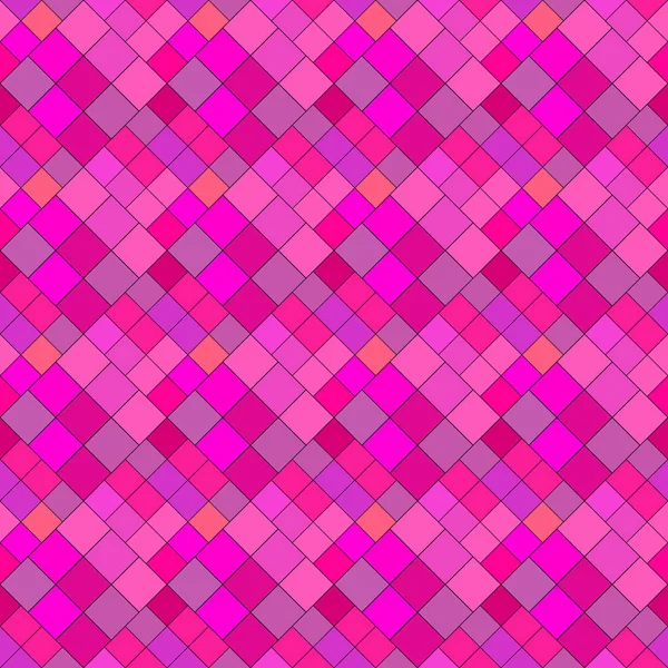 シームレスな正方形パターンの背景 - 深いピンクのベクトルデザイン — ストックベクタ