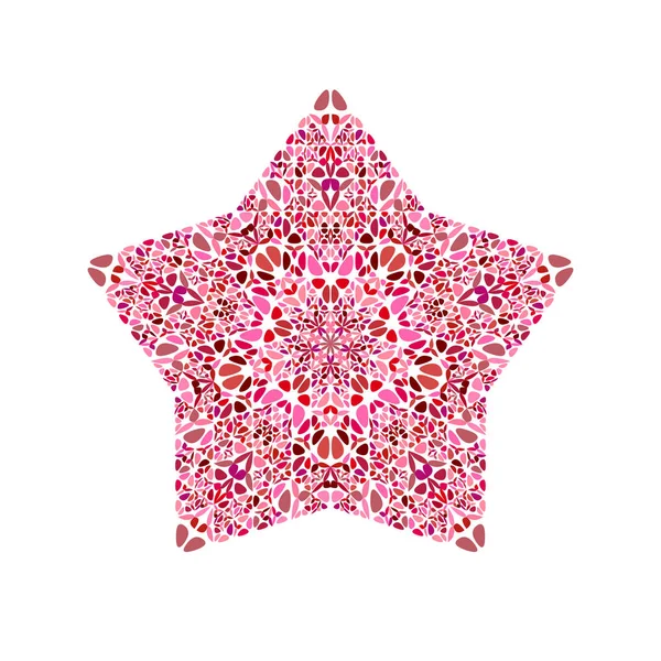 Абстрактный геометрический изолированный красочный цветочный символ звезды — стоковый вектор