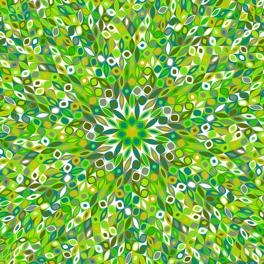 Geometrical abstract stylized flower pattern mosaic background design