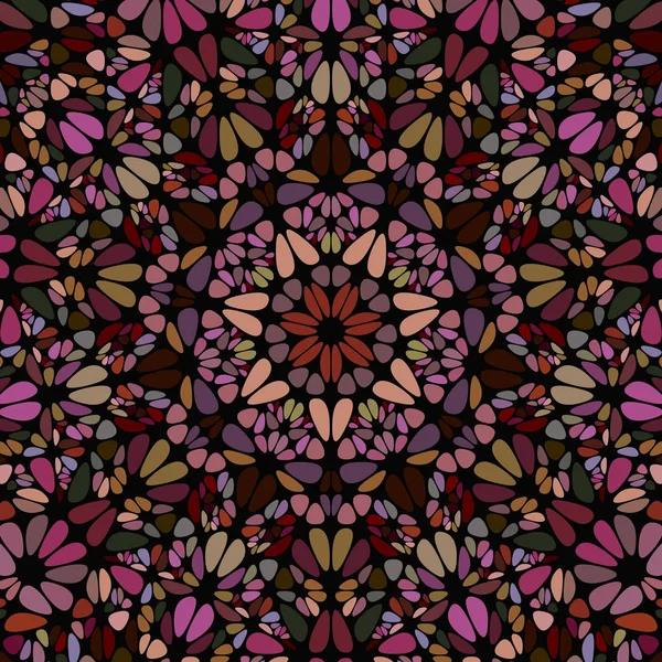 Abstrakte bunte runde florale Mosaik Hintergrund Design — Stockvektor