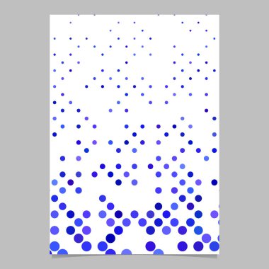 Renkli nokta desen broşür şablonu - vektör sayfa arka plan