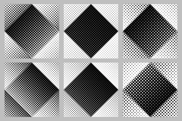 Nahtlose quadratische Muster Hintergrund gesetzt — Stockvektor