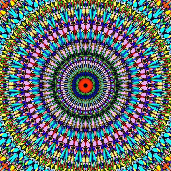 Abstrakt blommig Mandala bakgrund-cirkulär vektor geometri — Stock vektor