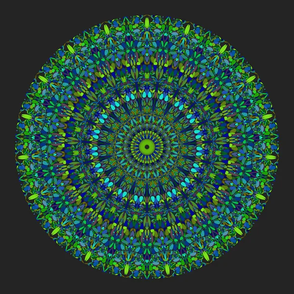 Floral mandala - abstract vector graphic design — Stock Vector