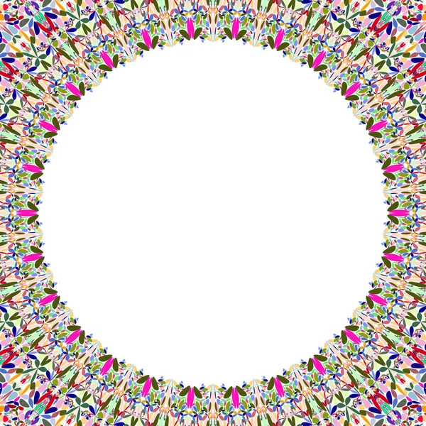 Abstract cirkelvormig frame met witte achtergrond — Stockvector