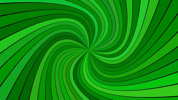 Groene abstracte psychedelische spiraal Ray Burst Stripe achtergrond-grafisch ontwerp — Stockvector