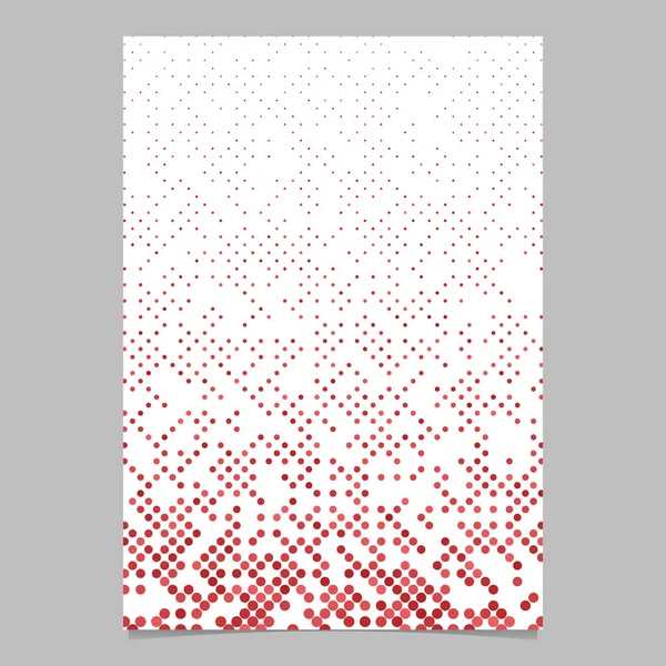 赤の抽象的なドット パターン パンフレット背景 — ストックベクタ