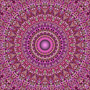 Renkli soyut taç yaprağı kaleydoskop mandala desen süs arka plan