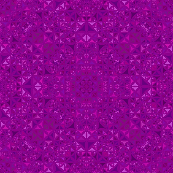 Purple abstract repeating curved triangle mosaic kaleidoscope pattern wallpaper — Stock Vector