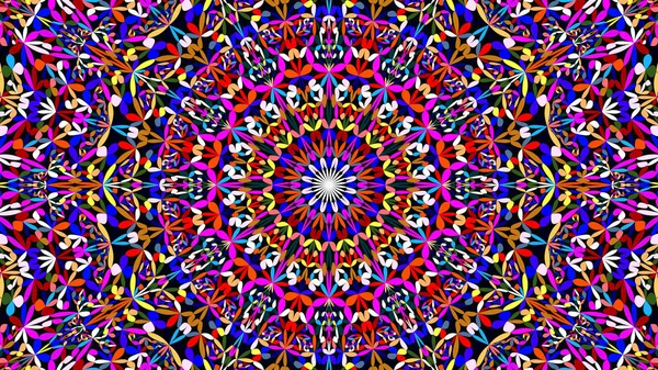 Colorido abstrato pétala jardim mandala papel de parede —  Vetores de Stock