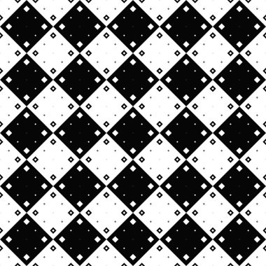 Siyah beyaz geometrik diyagonal kare desen arka plan tasarımı