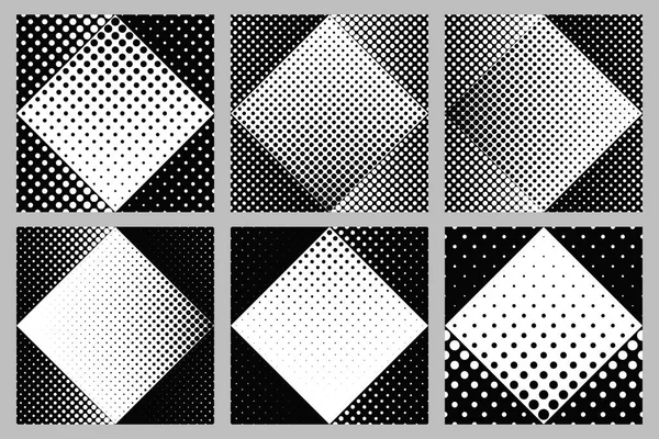 Conjunto de diseño de fondo de patrón de punto sin costura abstracto — Archivo Imágenes Vectoriales
