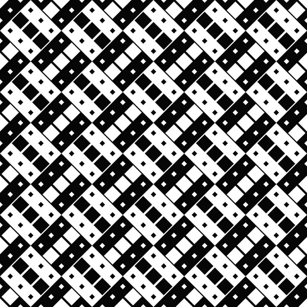 Fondo de patrón cuadrado abstracto blanco y negro — Vector de stock