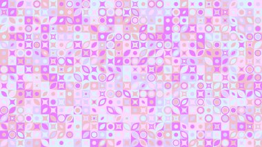 Geometrik desen hd arka plan - renkli vektör grafik tasarım