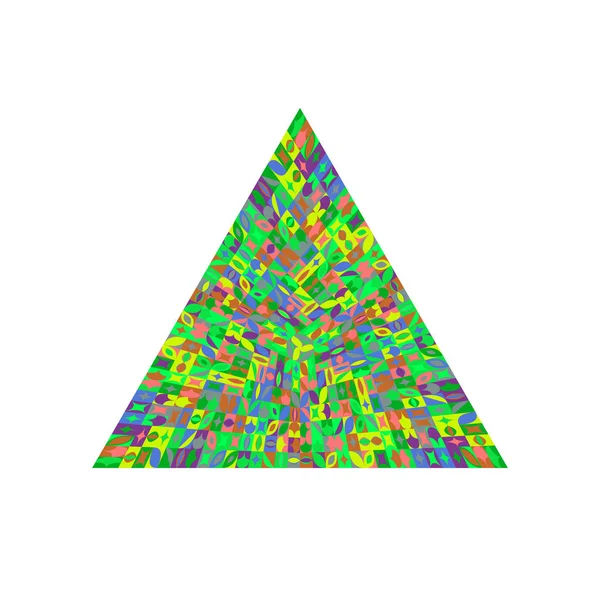 几何隔离抽象彩色马赛克三角形徽标模板 — 图库矢量图片