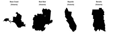 Bass Coast, Baw Baw, Bayside, Benalla ana hatları.