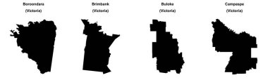 Boroondara, Brimbank, Buloke, Campaspe ana hat haritaları