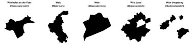 Waidhofen an der Ybbs, Weiz, Wels, Wels Land, Wien Umgebung ana hatları