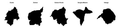 Ouaka, Ouham, Ouham-Pende, Sangha-Mbaere, Vakaga ana hatları.