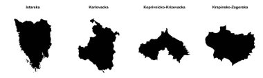 Istarska, Karlovacka, Koprivnicko-Krizevacka, Krapinsko-Zagorska ana hatları