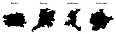 Bas-Uele, Ekvator, Haut-Katanga, Haut-Lomami ana hatları