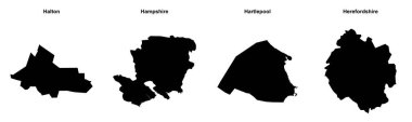 Halton, Hampshire, Hartlepool, Herefordshire ana hatları