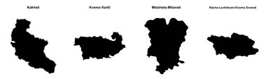 Kakheti, Kvemo Kartli, Mtskheta-Mtianeti, Racha-Lechkhumi-Kvemo Svaneti özet haritaları