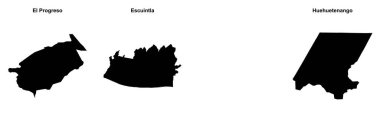 El Progreso, Escuintla, Guatemala, Huehuetenango ana hatları