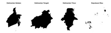Kalimantan Selatan, Kalimantan Tengah, Kalimantan Timur, Kepulauan Riau ana hatları