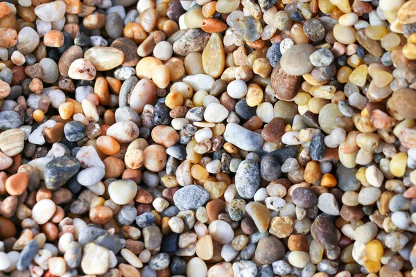Çeşitli küçük deniz renklerinde taşlarla donatılmış arka plan.