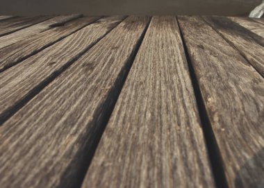 Uzun tahta geçit ya da doku arkaplanı