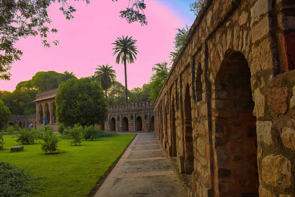 Fort Wie Mauer Islamische Architektur Neu Delhi Indien — Stockfoto