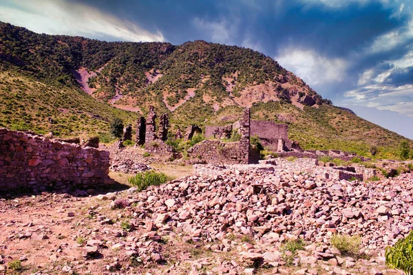 Rajasthan India October 2012 Landscape Hilly Mountains Surrounding Abandoned Cursed — 图库照片