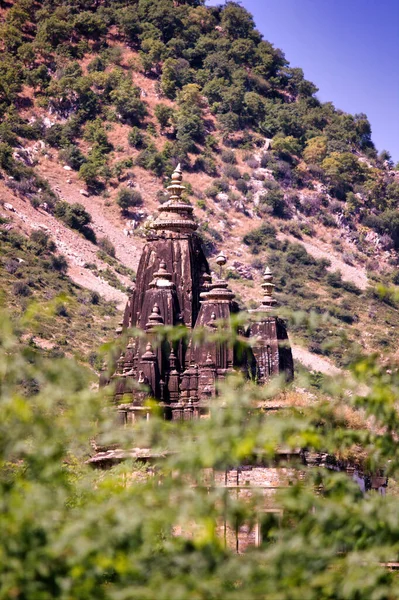 Rajastán India Octubre 2012 Paisaje Que Contiene Antiguo Templo Arruinado —  Fotos de Stock