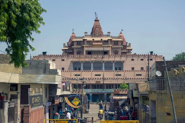Mathura Indien Mai 2012 Krishna Janambhumi Der Tempel Von Vorne — Stockfoto
