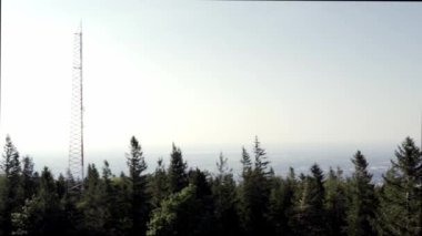 Bielsko Biala, Güney Polonya: Gündüz vakti Polonya dağlarının panoramik hava manzarası