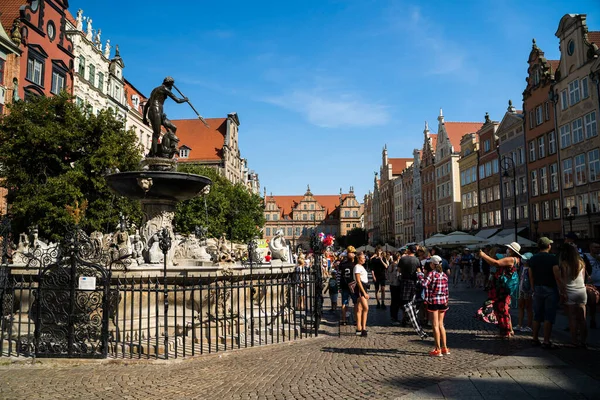 Gdansk Polonia Del Norte Agosto 2020 Gente Tomando Fotos Junto — Foto de Stock
