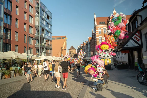 Gdansk Polônia Norte Agosto 2020 Pessoas Que Gostam Atividades Lazer — Fotografia de Stock