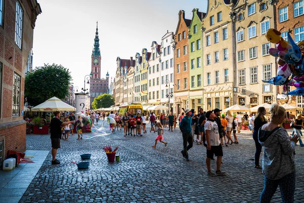Gdansk Polonia Del Norte Agosto 2020 Personas Que Realizan Actividades — Foto de Stock