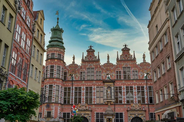 Gdansk North Poland August 2020 Wide Angle Shot Long Lane — Stock Photo, Image