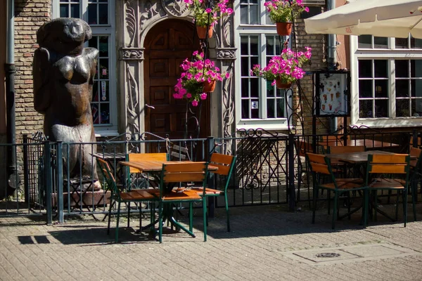 Gdansk Polônia Norte Agosto 2020 Negócio Restaurante Fechado Devido Quarentena — Fotografia de Stock