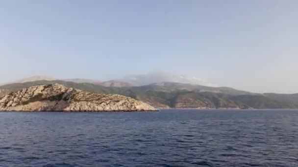 Rhodes Greece Hyper Lapse Time Lapse Shot Small Rusty Hill — Stock Video