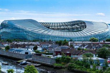 Dublin, İrlanda - 11 Temmuz 2019: Dublin İrlanda 'da bulunan Aviva Stadyumu