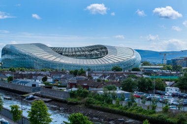Dublin, İrlanda - 11 Temmuz 2019: Dublin İrlanda 'da bulunan Aviva Stadyumu