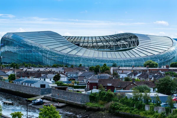 Dublin, İrlanda - 11 Temmuz 2019: Dublin İrlanda 'da bulunan Aviva Stadyumu