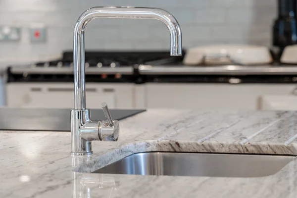 Modern tap in the kitchen