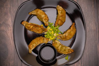 Jiaozi, vejetaryen Çin böreği.