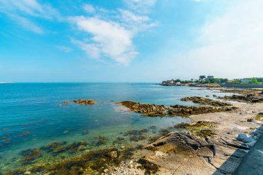Glasthule, Dublin 'den İrlanda Denizi manzarası