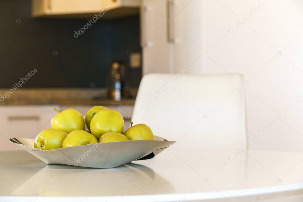 green apples in a bowl